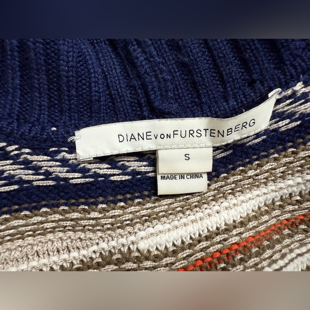 Diane von furstenberg taletha mixed knit cardigan sweater. Size S - Picture 12 of 12